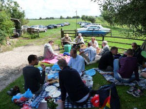 Picknicken op het landgoed in 2009